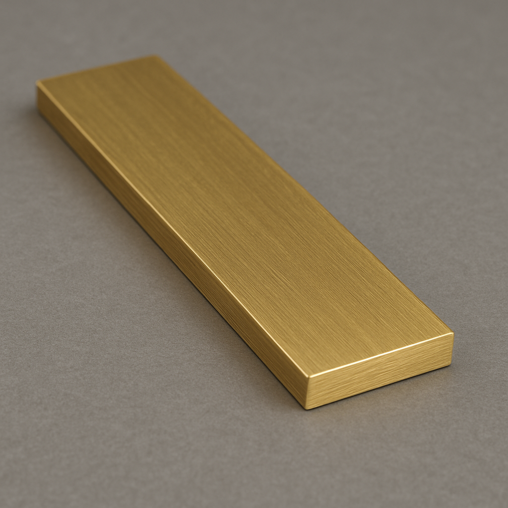 Brass Flat Bar To 6.35mm (1/4'')